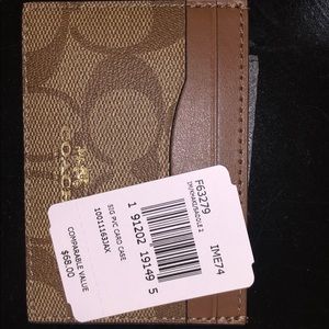 Leather card holder from Coach